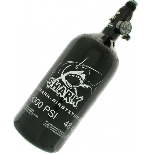 Gaisa Balons peintbola  airsoft ierocim - Air System 0.8L48ci 3000 psi Aluminum Tank & Preset